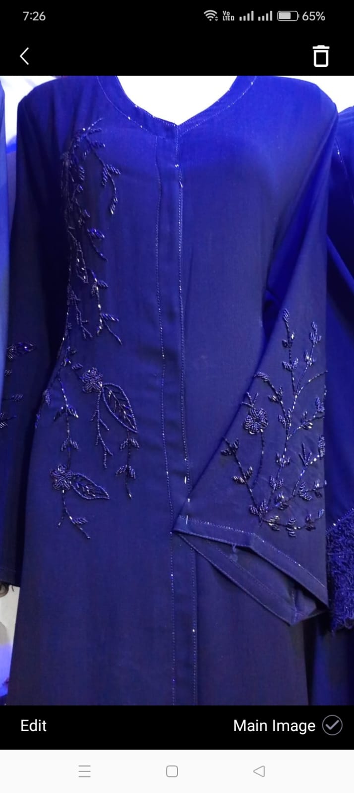 Elegant handwork abaya - Image 4