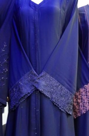 Embroidery open abaya