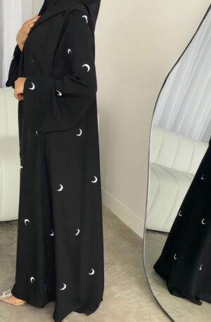 Printed Moon Abaya